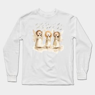 Cute Angels Singing Long Sleeve T-Shirt